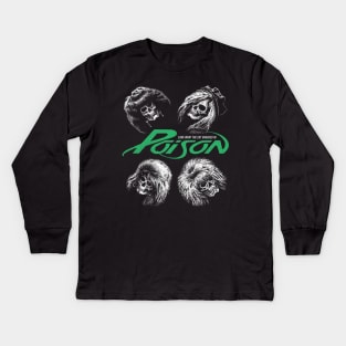 Poison skull Kids Long Sleeve T-Shirt